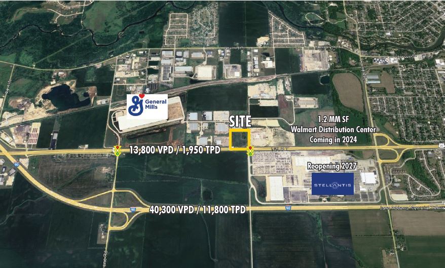 Primary Photo Of NWC of Chrysler Dr and Town Hall Rd @ US Route 20, Belvidere Land For Sale