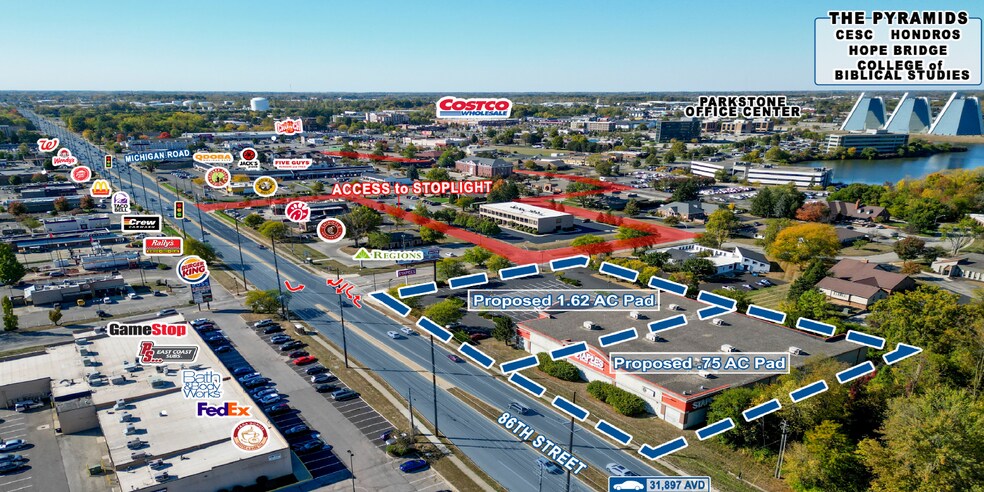 More Photos Of 3250 W 86th St, Indianapolis Freestanding For Lease