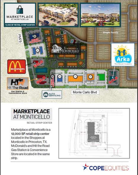 More Photos Of NEQ FM 75 & Monte Carlo blvd, Princeton Restaurant For Lease