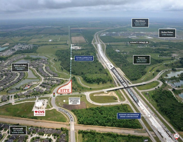 More Photos Of Swc Of Bailey Ave/CR 101 And County Road 94, Manvel Convenience Store For Lease