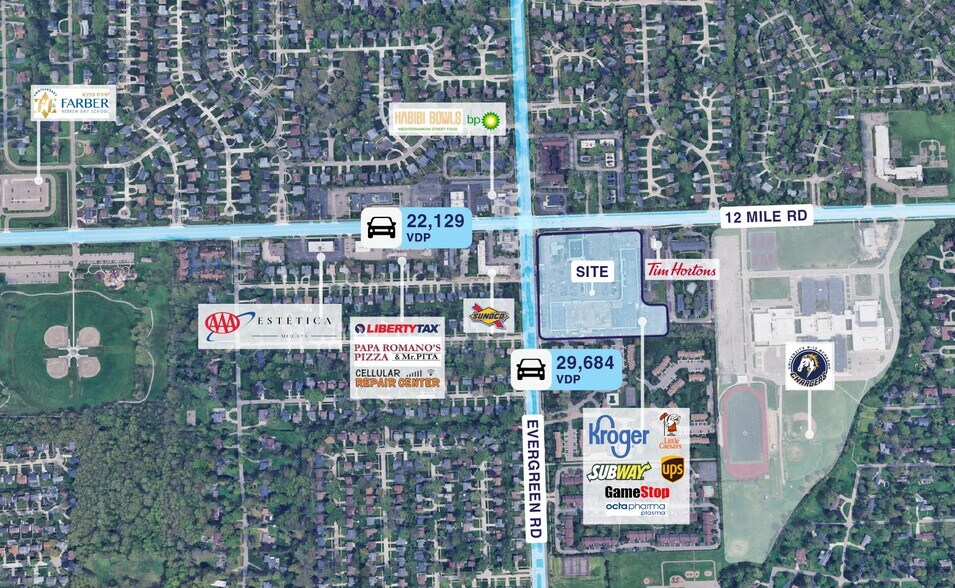 More Photos Of 19715-19855 W Twelve Mile Rd, Southfield Unknown For Lease