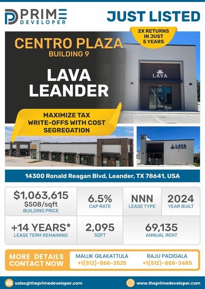 More Photos Of 14300 Ronald W Reagan Blvd, Cedar Park Storefront For Sale