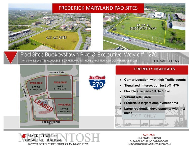 Primary Photo Of Buckeystown Pike & Executive Way, Frederick Service Station For Lease