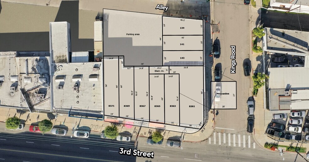 More Photos Of 8361-8371 W 3rd St, Los Angeles General Retail For Sale