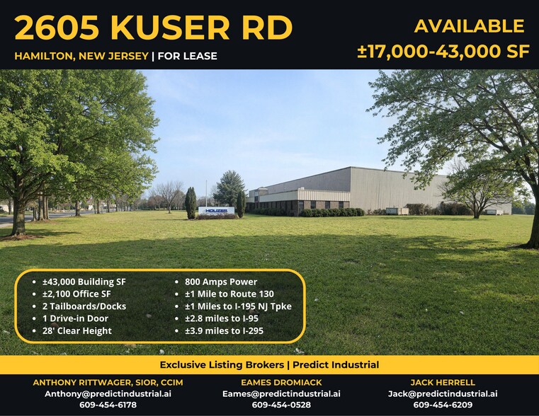 Primary Photo Of 2605 Kuser Rd, Hamilton Service For Lease