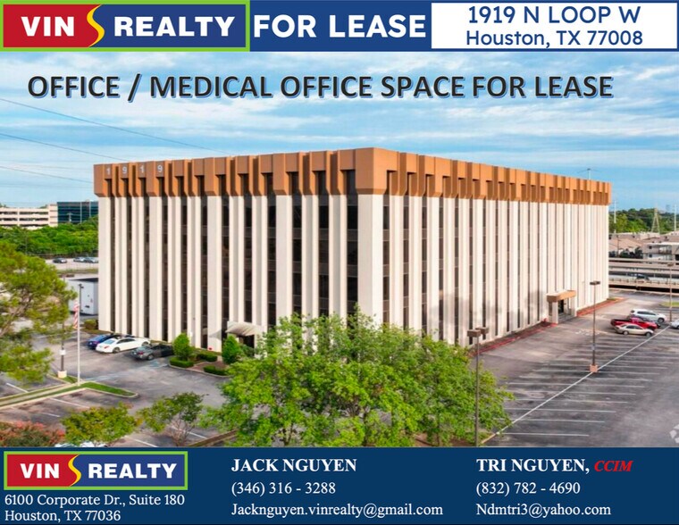Primary Photo Of 1919 N Loop W, Houston Medical For Lease