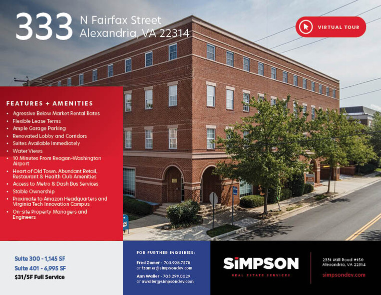 Primary Photo Of 333 N Fairfax St, Alexandria Office For Lease