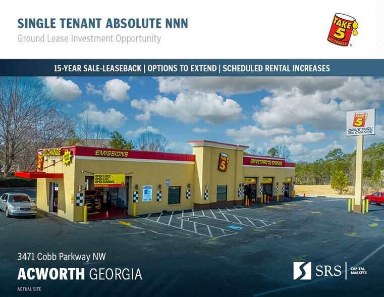 Primary Photo Of 3471 Cobb Pky NW, Acworth Auto Repair For Sale