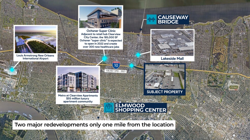 More Photos Of 3529-3545 N I-10 Service Rd, Metairie Land For Sale