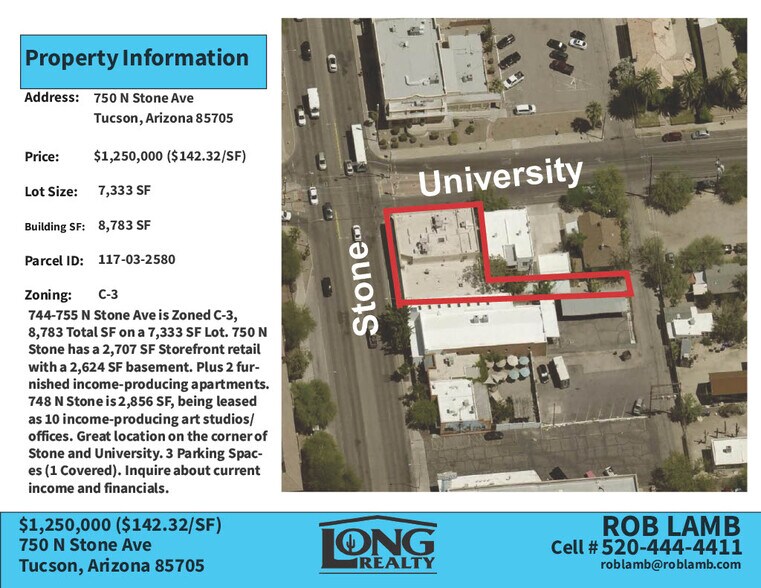 More Photos Of 748 N Stone Ave, Tucson Freestanding For Sale
