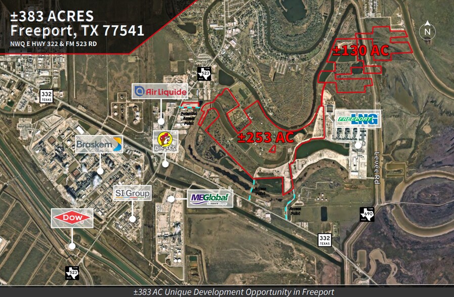 More Photos Of NWQ E HWY 322 & FM 523 RD, Freeport Land For Sale