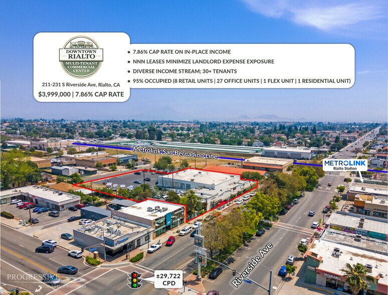 Primary Photo Of 211-230 S Riverside Ave, Rialto Storefront Retail Office For Sale