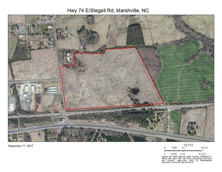 Primary Photo Of E Highway 74 & Stegall Rd, Marshville Land For Sale