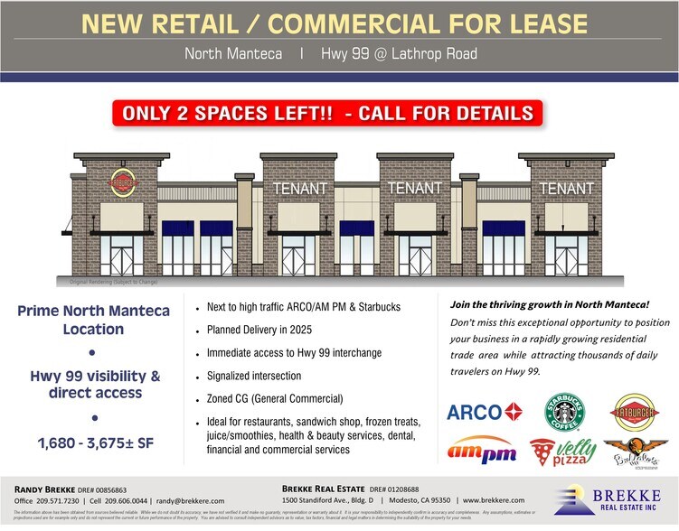 Primary Photo Of Hwy 99 & Lathrop Rd, Manteca General Retail For Lease