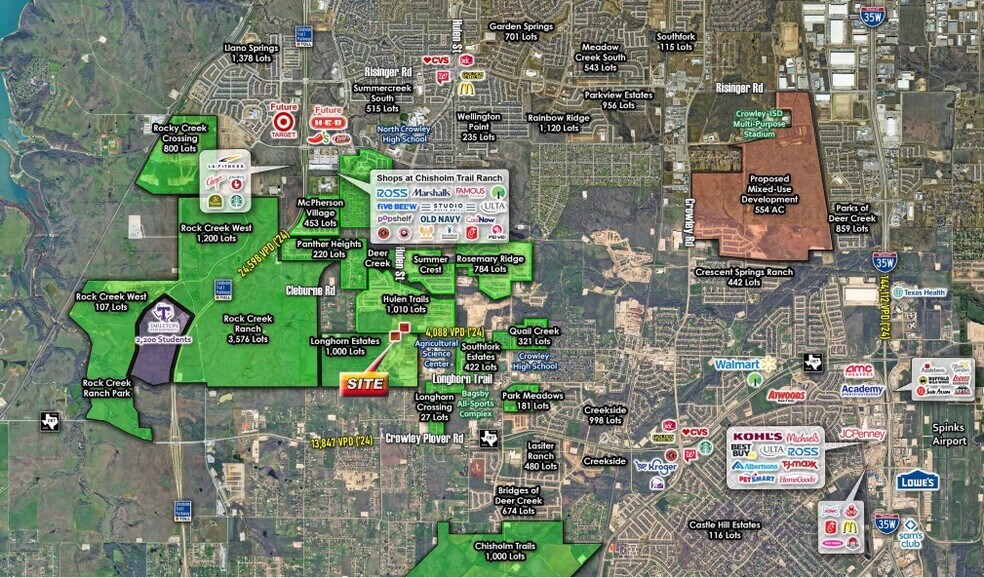 More Photos Of Hulen St & Cleburne Crowley Rd, Crowley Unknown For Lease