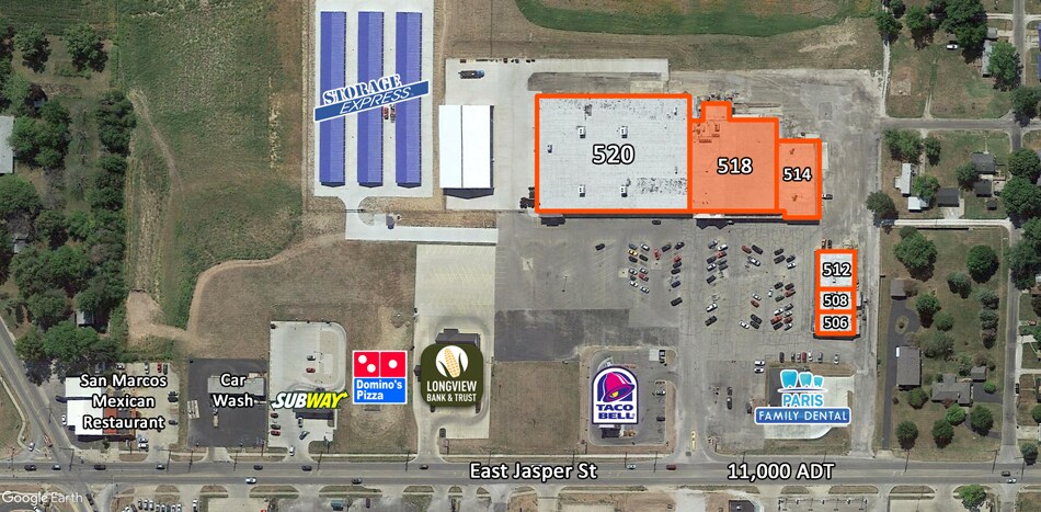 More Photos Of 504-522 E Jasper St, Paris General Retail For Lease