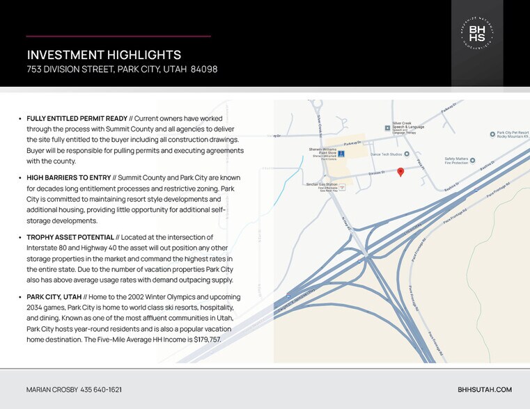 More Photos Of 753 Division St, Park City Land For Sale