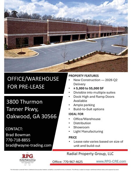 More Photos Of 3800 Thurmon Tanner Pkwy, Oakwood Distribution For Lease