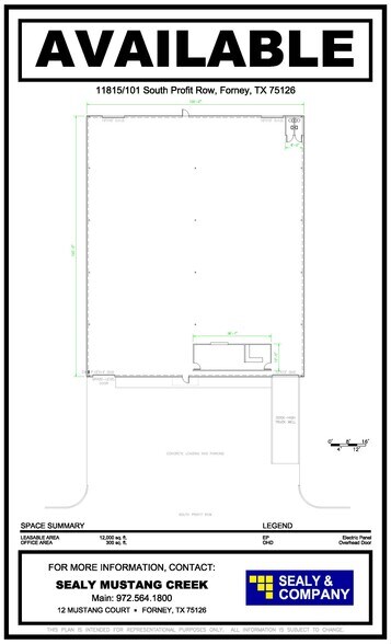 More Photos Of 11815 S Profit Row, Forney Warehouse For Lease