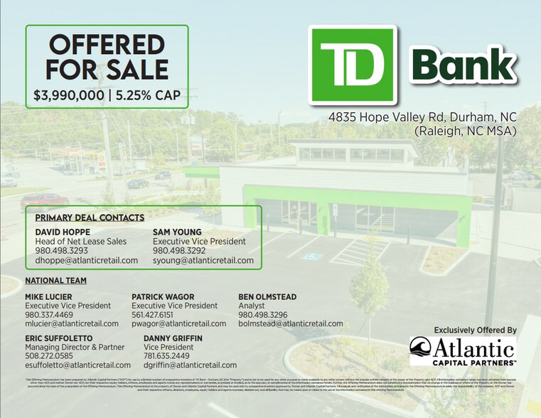 More Photos Of 4835 Hope Valley Rd, Durham Bank For Sale