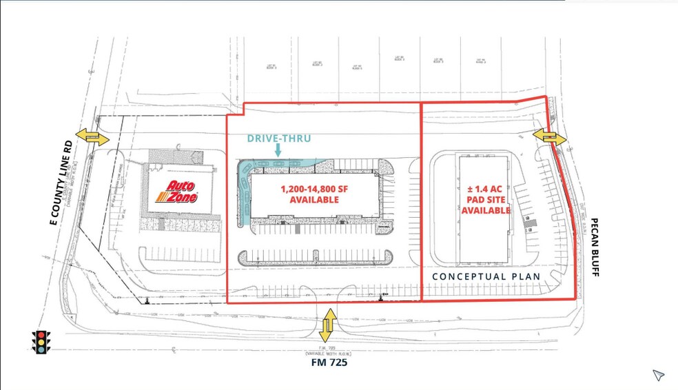 More Photos Of FM 725 and County Line, New Braunfels Storefront For Lease