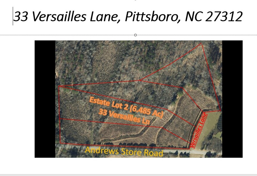 Primary Photo Of Versailles Lane, Pittsboro Land For Sale