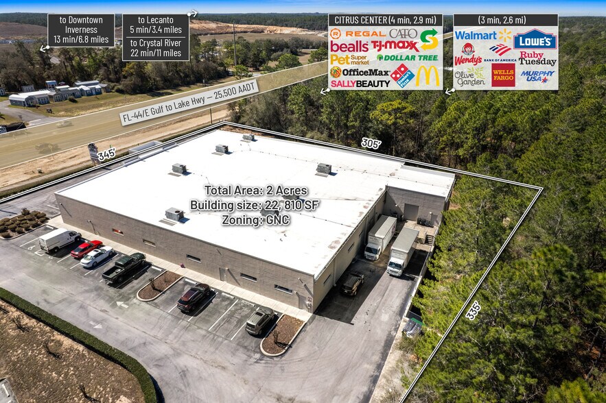 More Photos Of 97 W Gulf To Lake Hwy, Lecanto Freestanding For Sale