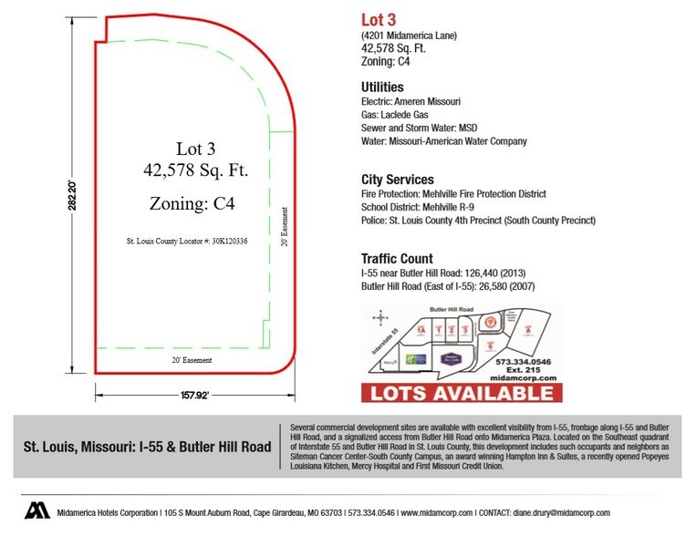 More Photos Of 4201 Midamerica Ln, Saint Louis Land For Lease