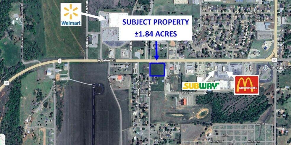Primary Photo Of 1.84 acres on US-62 and Walter way, Anadarko Land For Sale