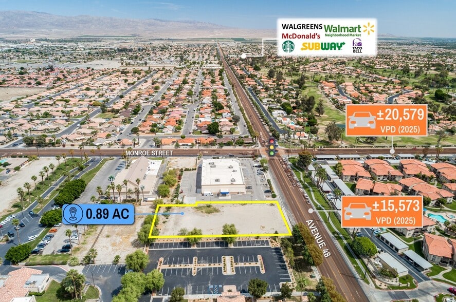 More Photos Of adj. to 47985 Monroe Street, Indio Land For Sale