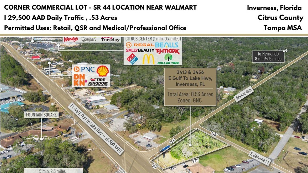 Primary Photo Of 3413 E Gulf To Lake Hwy, Inverness Land For Sale