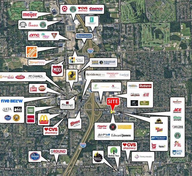 More Photos Of 37655-37699 Six Mile Rd, Livonia Office For Lease