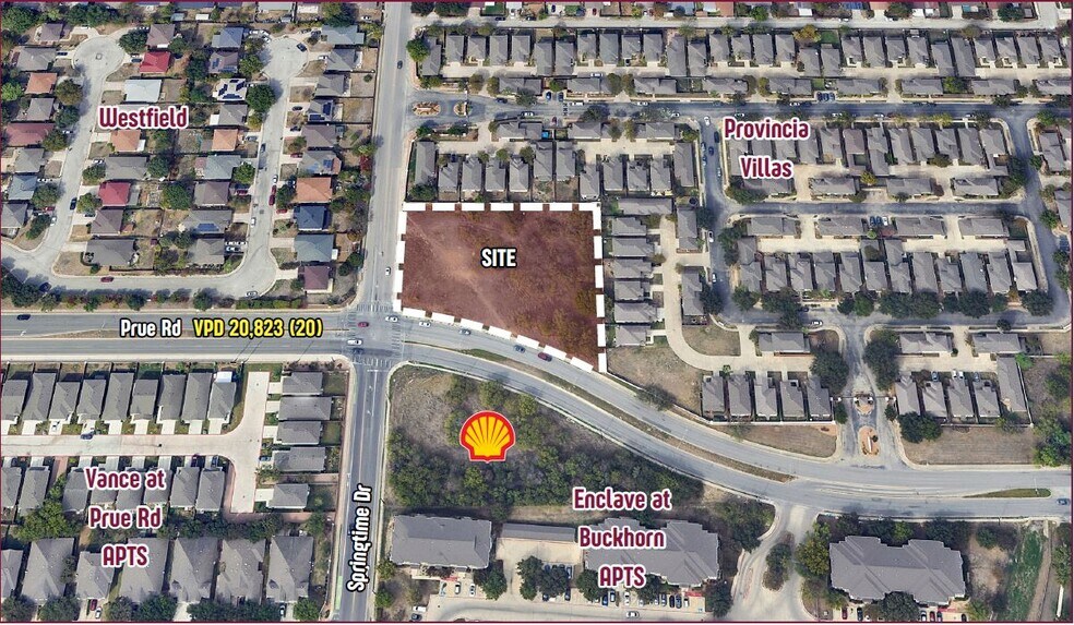 Primary Photo Of 6691 Prue Rd, San Antonio Land For Sale