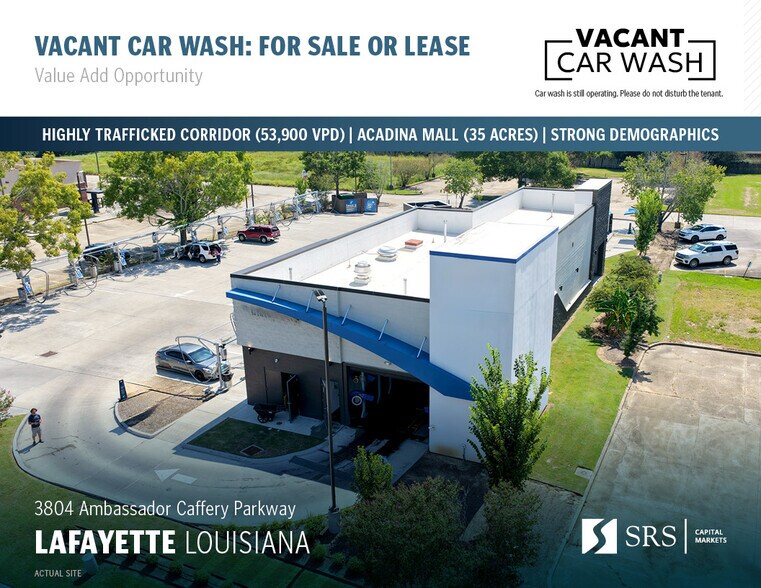 Primary Photo Of 3804 Ambassador Caffery Pky, Lafayette Carwash For Sale