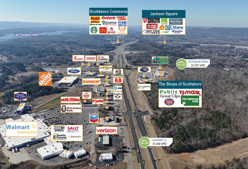 More Photos Of 24540 John T Reid Pky, Scottsboro General Retail For Sale