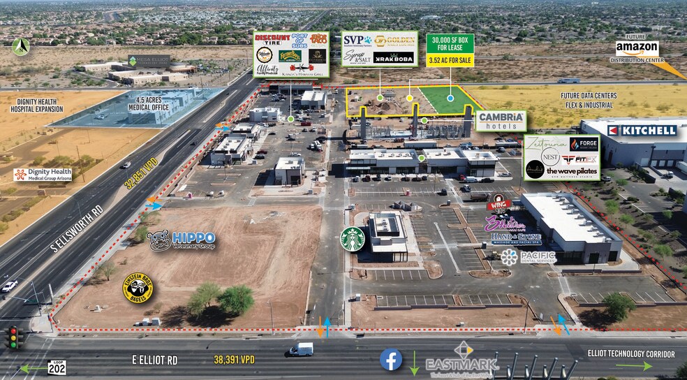 More Photos Of NEC Ellsworth Rd & Elliot Rd, Mesa General Retail For Lease