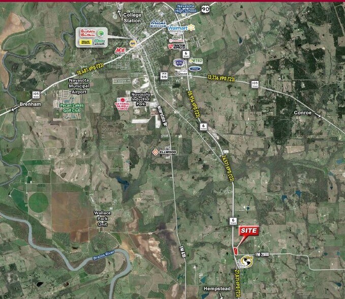 More Photos Of Hwy 6 & FM 2988, Navasota Land For Sale