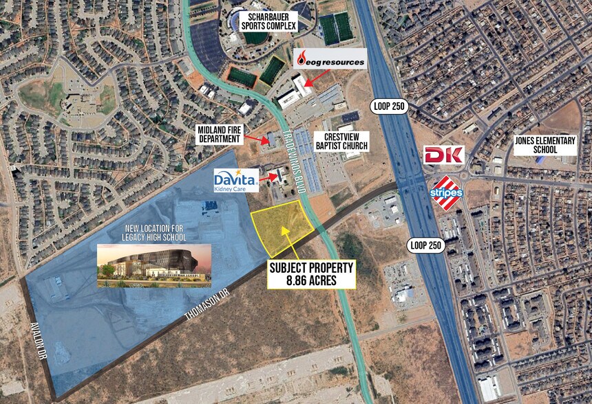 Primary Photo Of 203 Tradewinds Boulevard, Midland Land For Sale