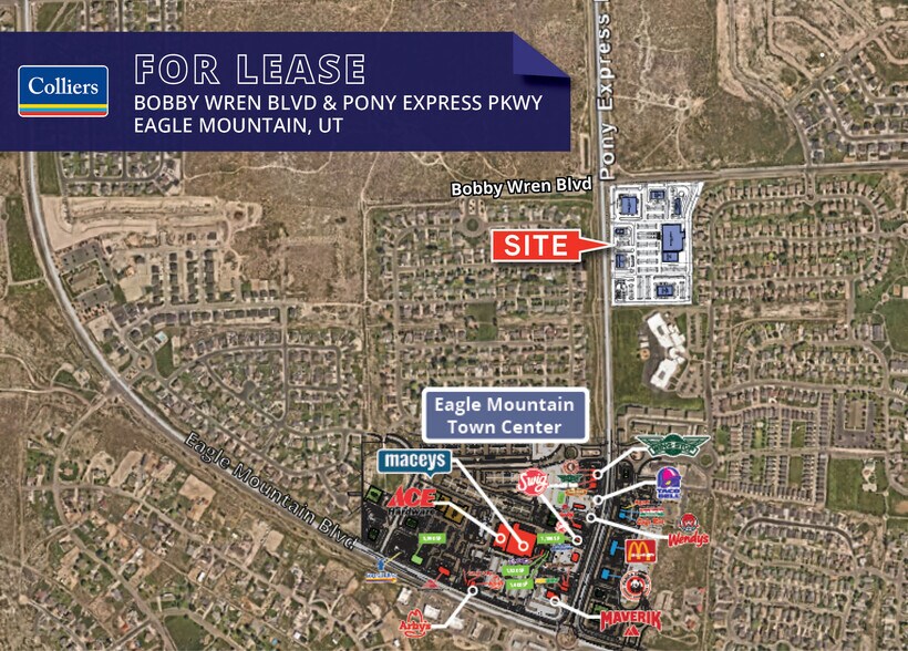 More Photos Of SEC Bobby Wren Blvd & Pony Express Pkwy blvd, Eagle Mountain Land For Lease