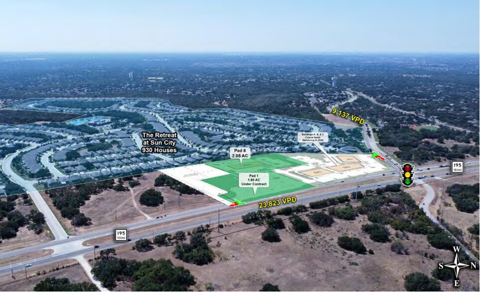 More Photos Of TX-195 & Sun City Blvd, Georgetown Land For Sale