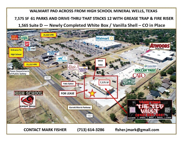 More Photos Of 933 N FM 1821 Rd, Mineral Wells Storefront Retail Office For Lease