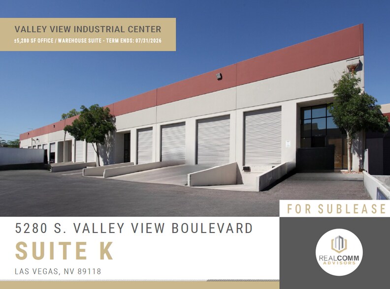 Primary Photo Of 5280 S Valley View Blvd, Las Vegas Warehouse For Lease