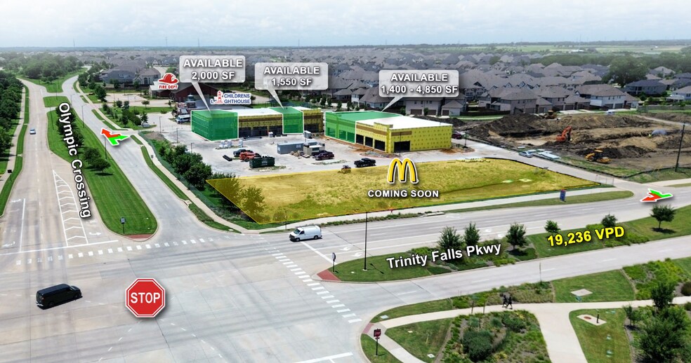 Primary Photo Of NWQ of Trinity Falls Pkwy & Olympic Crossing, McKinney Freestanding For Lease