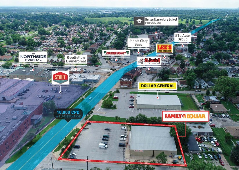 More Photos Of 6440 W Florissant Ave, Saint Louis Freestanding For Lease