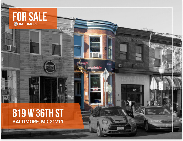 Primary Photo Of 819 W 36th St, Baltimore Storefront Retail Residential For Sale