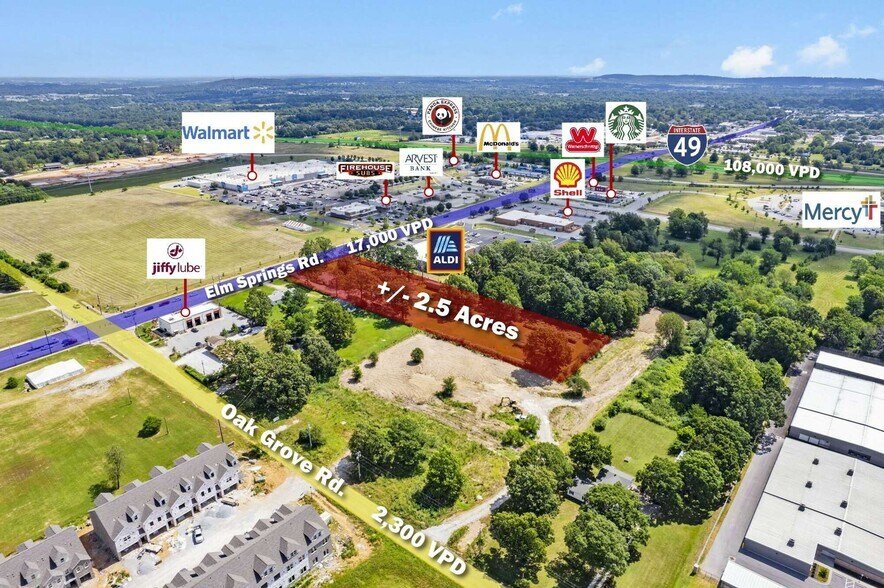 Primary Photo Of 5085 Elm Springs Rd, Springdale Land For Sale