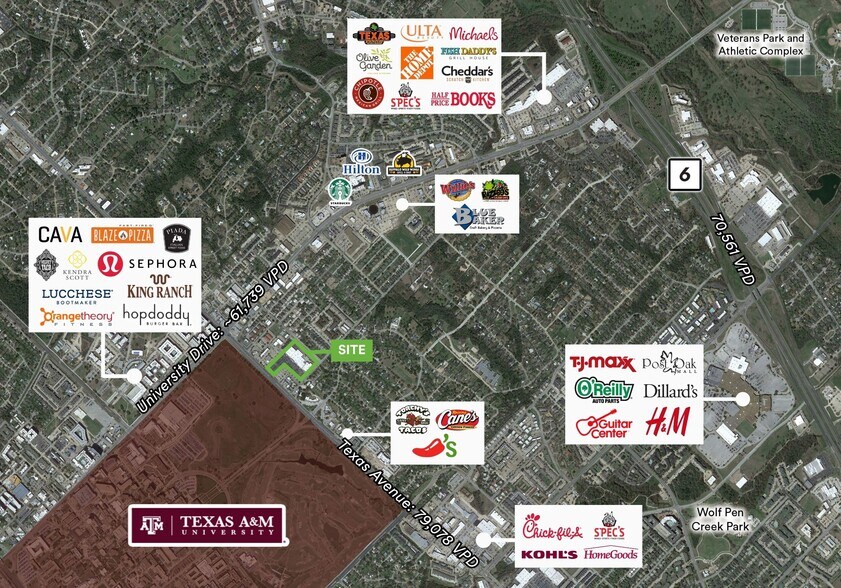More Photos Of 711 Texas Ave S, College Station Land For Lease