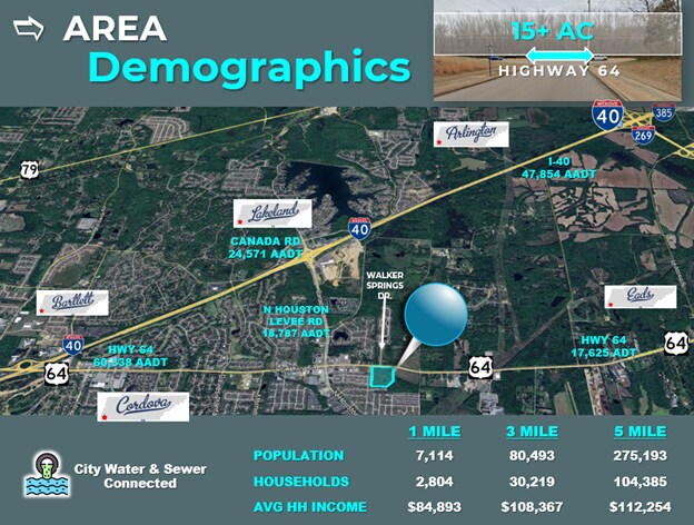 More Photos Of Highway 64 & Walker Rd, Cordova Land For Sale