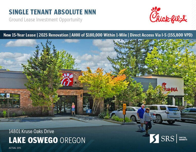 Primary Photo Of 14801 Kruse Oaks Blvd, Lake Oswego Fast Food For Sale