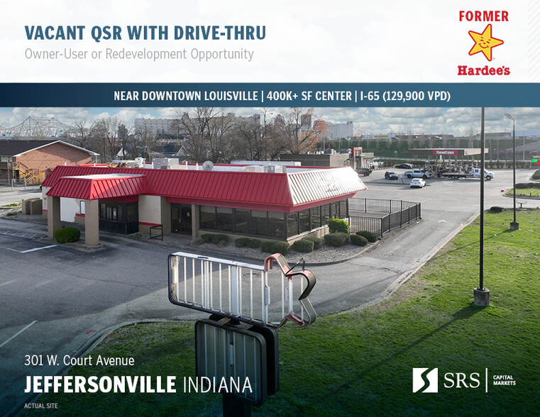 Primary Photo Of 301 W Court Ave, Jeffersonville Fast Food For Sale